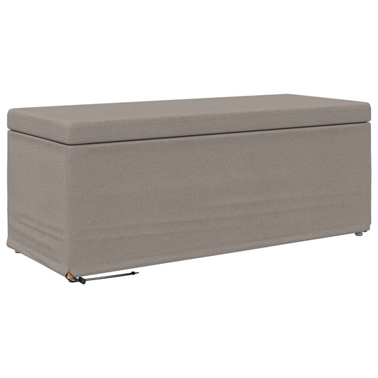 Stolička Taupe 101 X 41 X 40 Cm Látka A Syntetické Dřevo
