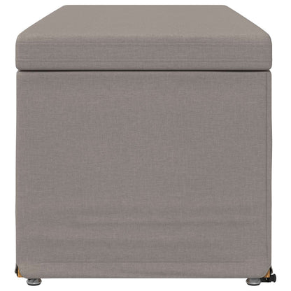 Stolička Taupe 101 X 41 X 40 Cm Látka A Syntetické Dřevo