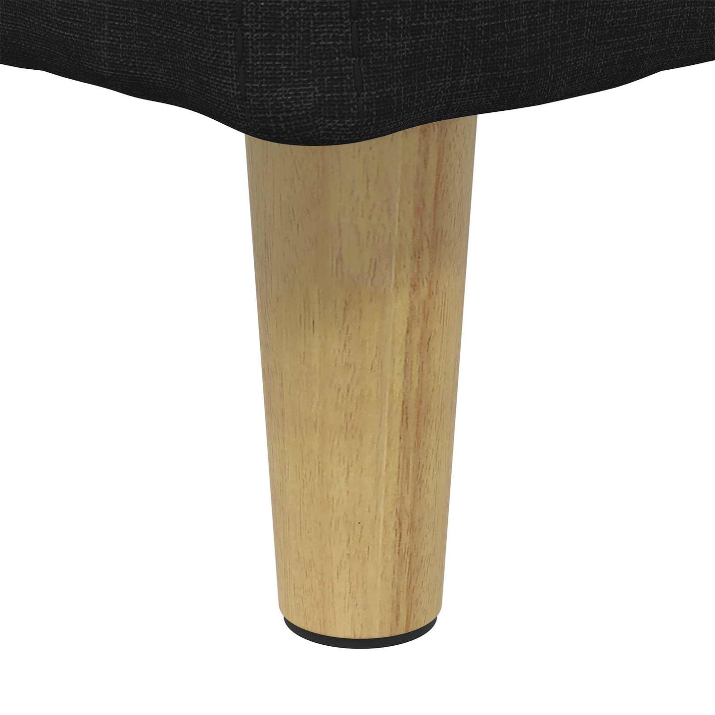 Úložný Taburet S Polštářem Černý 40 X 40 X 45 Cm Textil