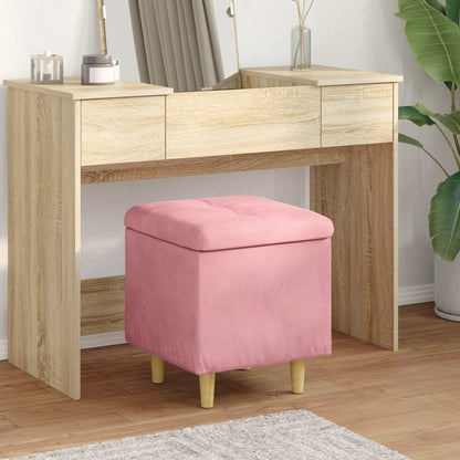 Ottoman S Úložným Prostorem 40 X 40 X 45 Cm Samet