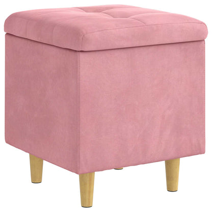 Ottoman S Úložným Prostorem 40 X 40 X 45 Cm Samet