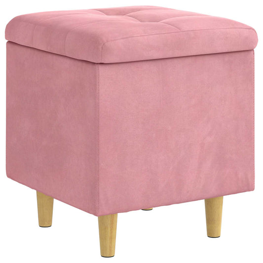 Ottoman S Úložným Prostorem 40 X 40 X 45 Cm Samet