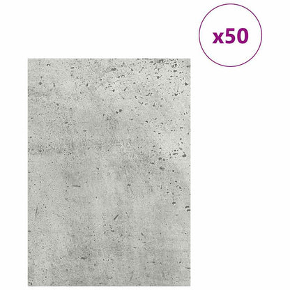 Dekorační Panely 50 Pcs Betonově Šedá 15 X 21 X 0.27 Cm