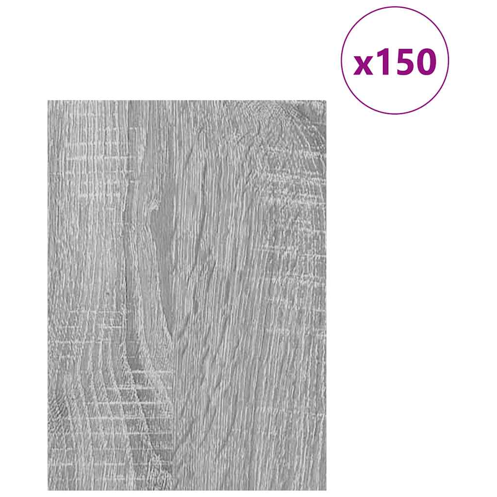 Dekorační Panely 150 Pcs Šedá Sonoma 15 X 21 X 0.27 Cm