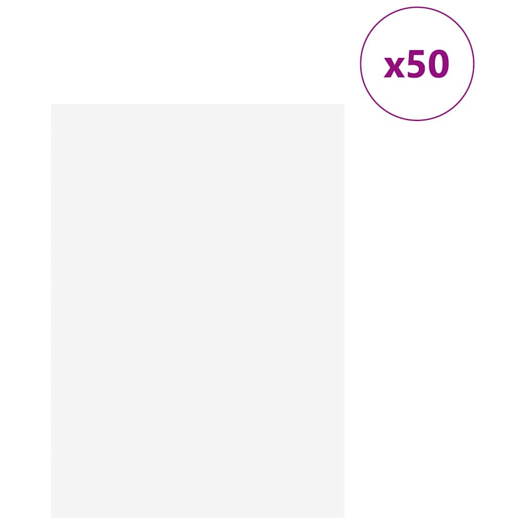 Dekorační Panely 50 Pcs Bílá 21 X 30 X 0,27 Cm Kompozitní Dřevo