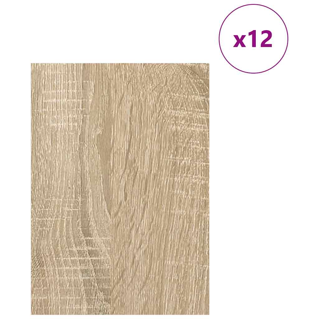 Dekorační Panely 12 Pcs Sonoma Dub 21 X 30 X 0,27 Cm
