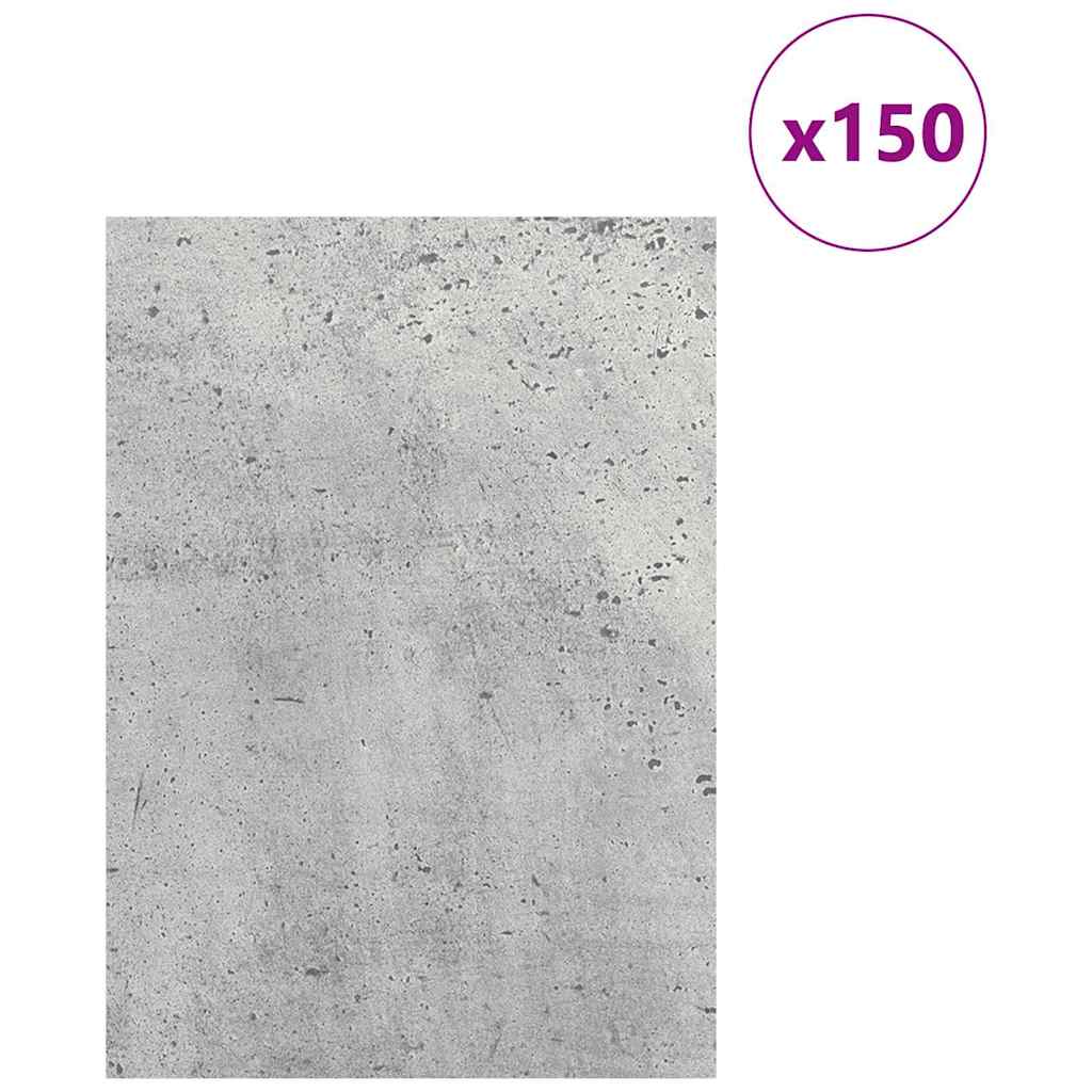 Dekorační Panely 150 Pcs Betonově Šedá 21 X 30 X 0,27 Cm