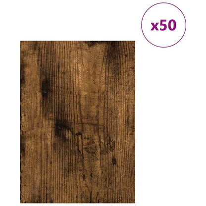 Dekorační Panely 50 Pcs Kouřový Dub 21 X 30 X 0,27 Cm