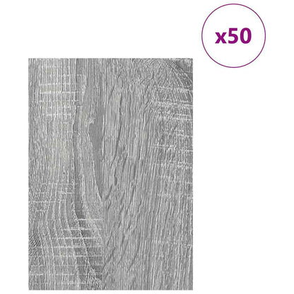 Dekorační Panely 50 Pcs Šedá Sonoma 21 X 30 X 0,27 Cm