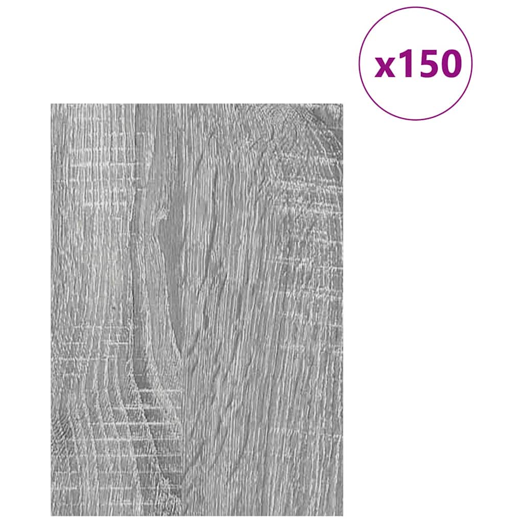 Dekorační Panely 150 Pcs Šedá Sonoma 21 X 30 X 0,27 Cm
