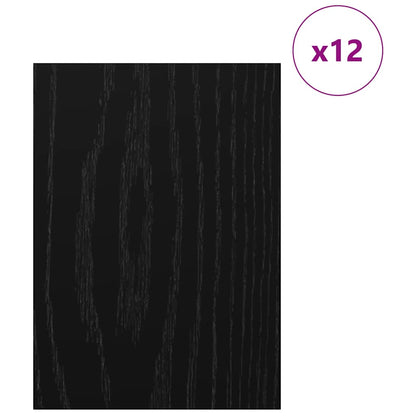 Dekorační Panely 12 Pcs Černý Dub 30 X 42 X 0.27 Cm