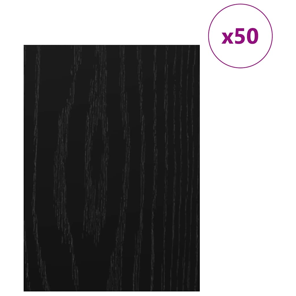 Dekorační Panely 50 Pcs Černý Dub 30 X 42 X 0.27 Cm