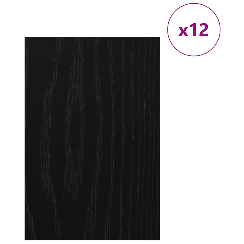 Dekorační Panely 12 Pcs Černý Dub 40 X 60 X 0,27 Cm