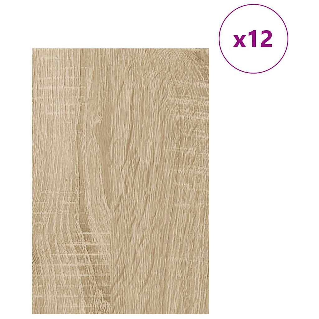 Dekorační Panely 12 Pcs Sonoma Dub 40 X 60 X 0,27 Cm