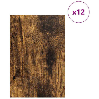 Dekorační Panely 12 Pcs Kouřový Dub 40 X 60 X 0,27 Cm