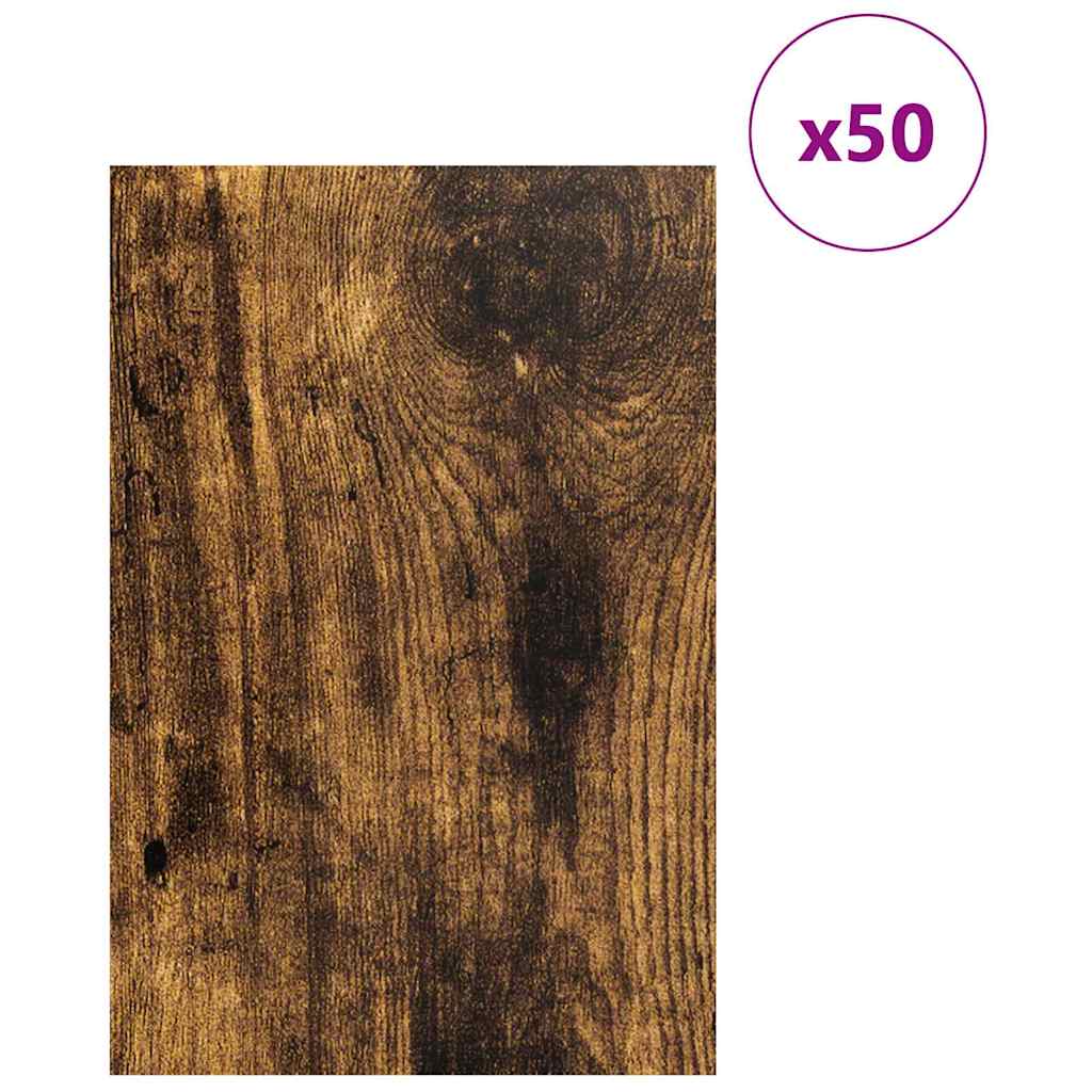 Dekorační Panely 50 Pcs Kouřový Dub 40 X 60 X 0,27 Cm