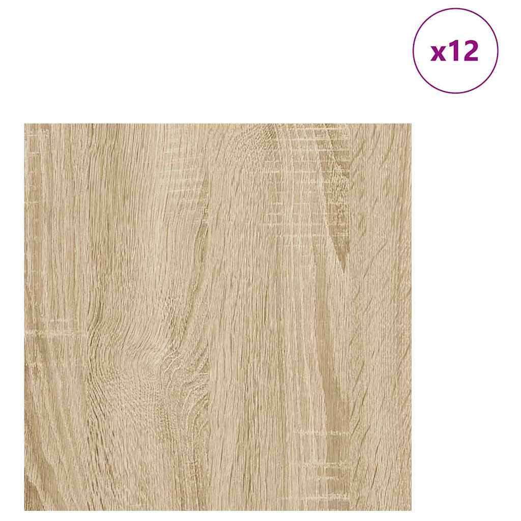 Dekorační Panely 12 Pcs Sonoma Dub 30 X 30 X 0.27 Cm