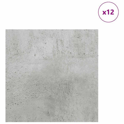Dekorační Panely 12 Pcs Betonově Šedá 30 X 30 X 0.27 Cm
