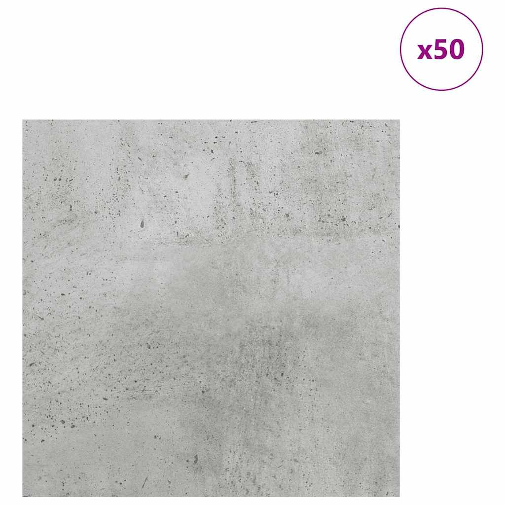 Dekorační Panely 50 Pcs Betonově Šedá 30 X 30 X 0.27 Cm