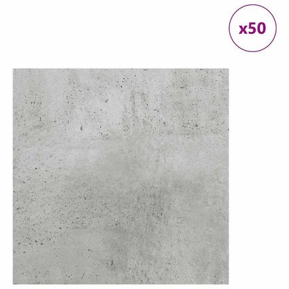 Dekorační Panely 50 Pcs Betonově Šedá 30 X 30 X 0.27 Cm