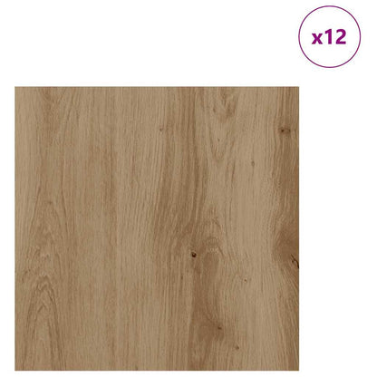 Dekorační Panely 12 Pcs Artisanový Dub 30 X 30 X 0.27 Cm