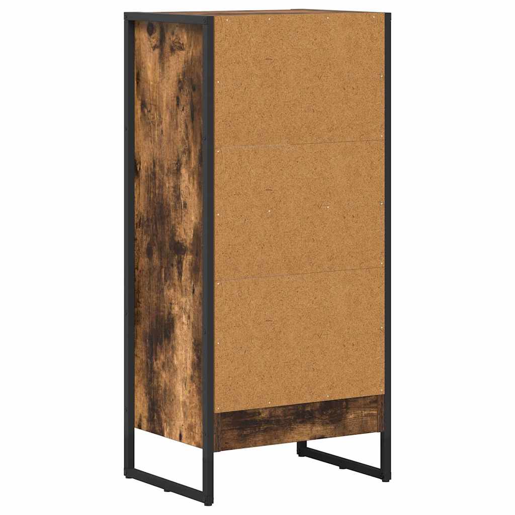 Knihovna 40 X 30 X 86,5 Cm Kompozitní Dřevo Kouřový Dub
