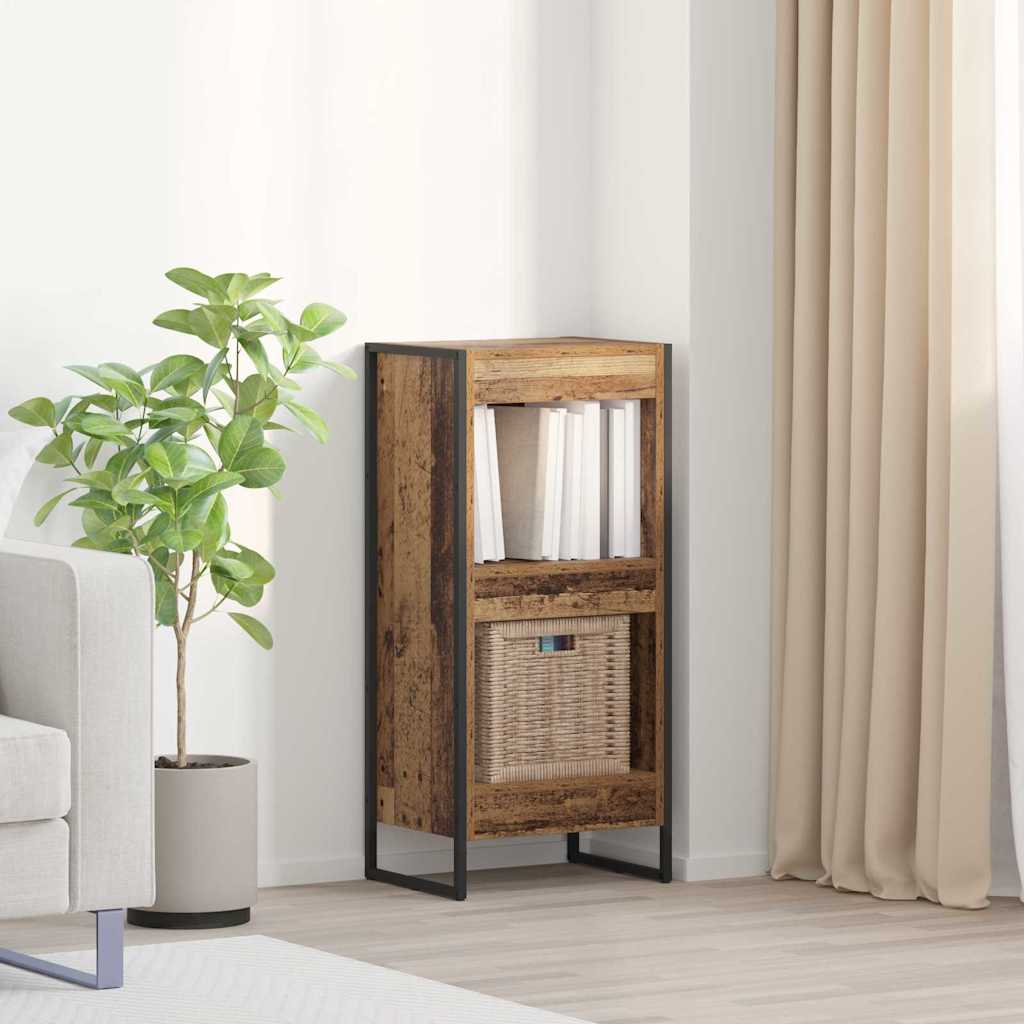 Knihovna 40 X 30 X 86,5 Cm Kompozitní Dřevo Staré Dřevo