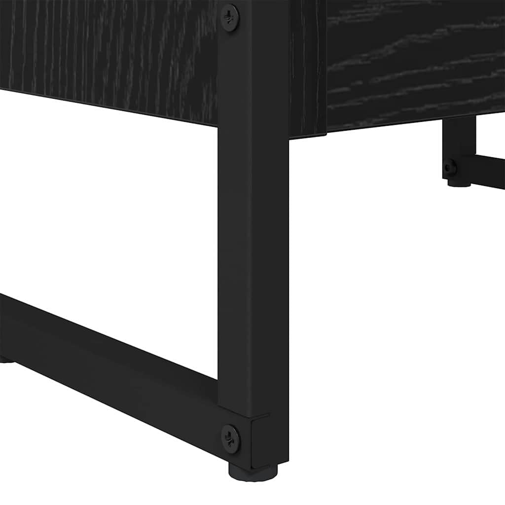 Knihovna 40 X 30 X 121 Cm Kompozitní Dřevo Černý Dub