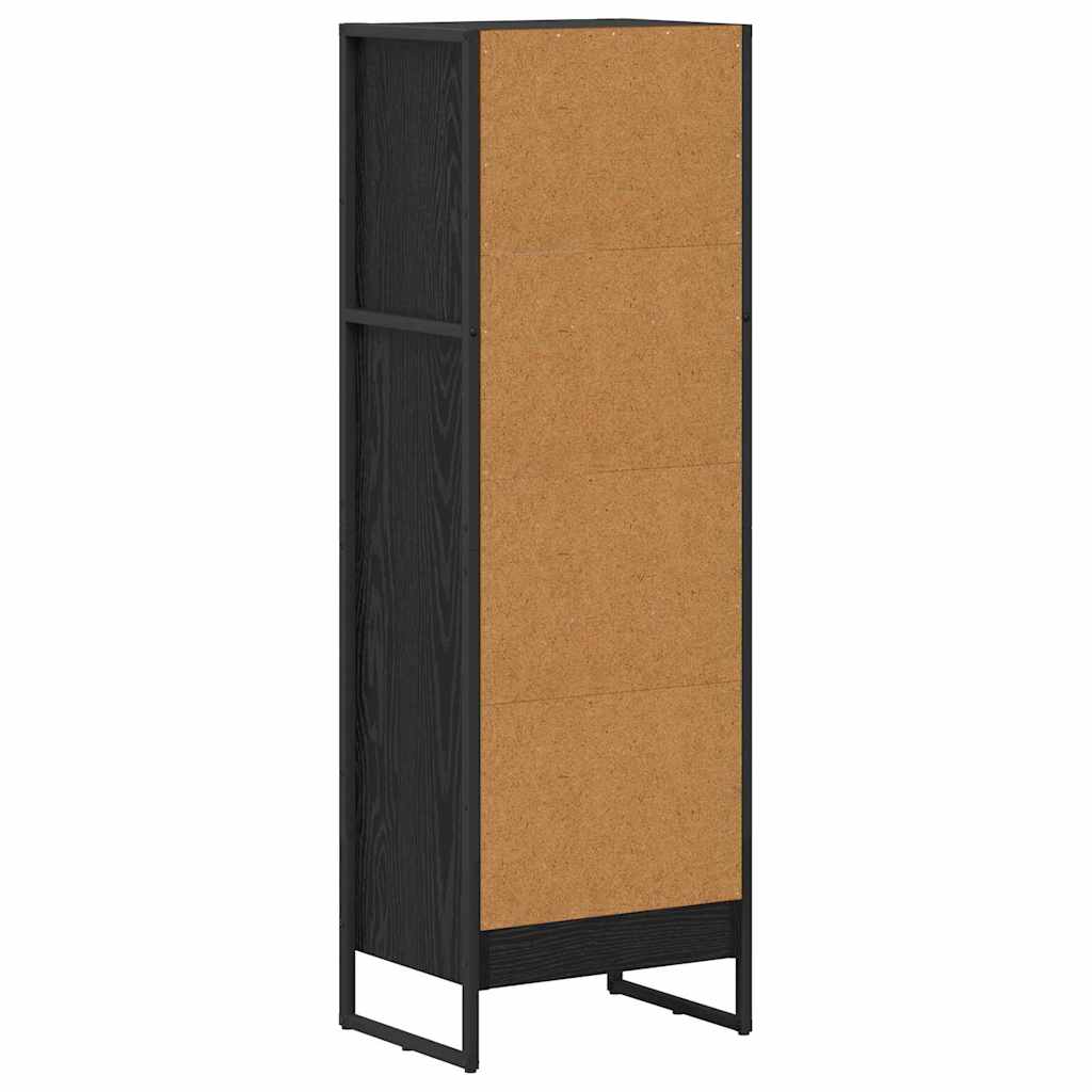 Knihovna 40 X 30 X 121 Cm Kompozitní Dřevo Černý Dub