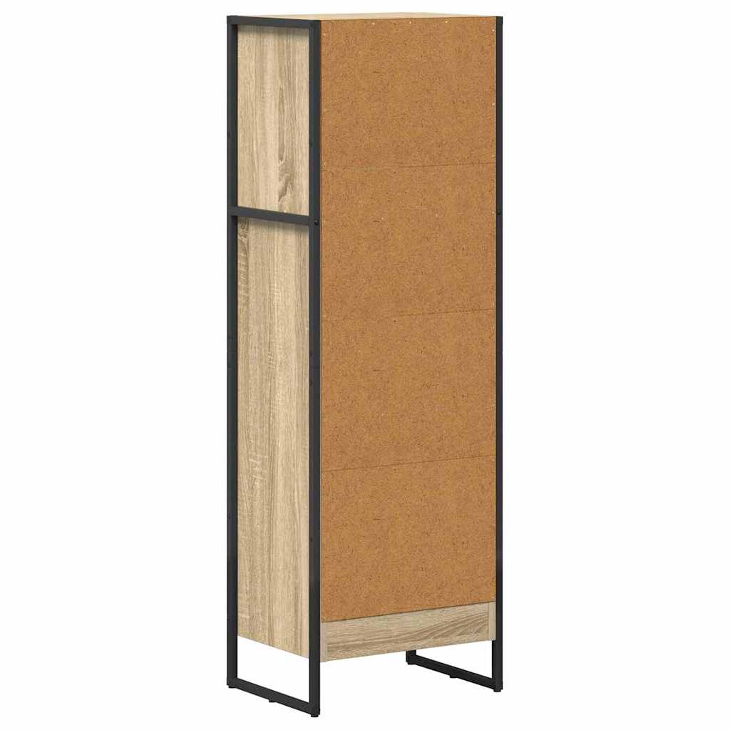 Knihovna 40 X 30 X 121 Cm Kompozitní Dřevo Sonoma