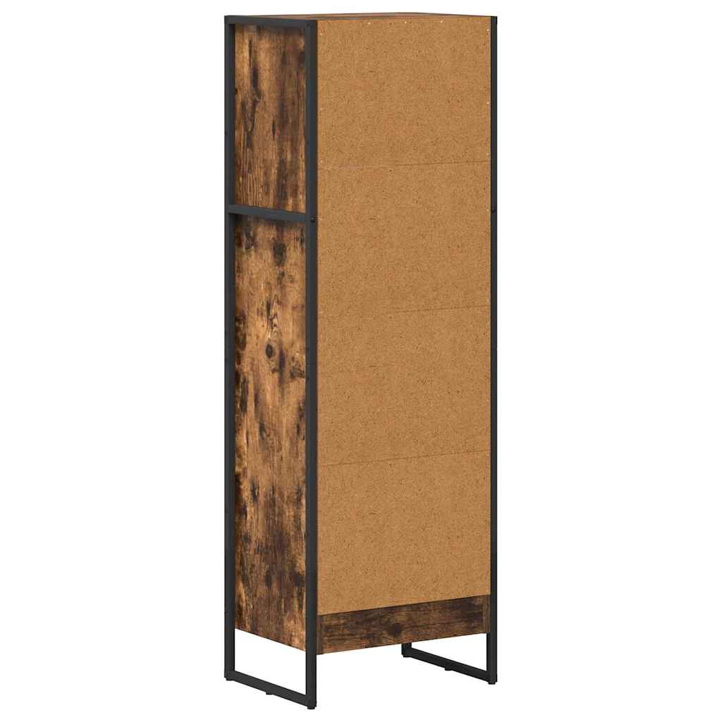 Knihovna 40 X 30 X 121 Cm Kompozitní Dřevo Kouřový Dub