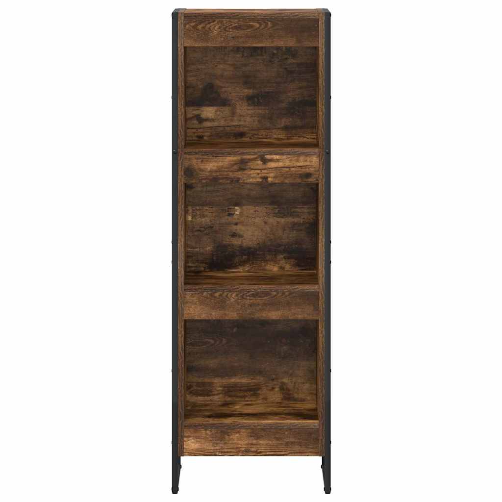 Knihovna 40 X 30 X 121 Cm Kompozitní Dřevo Kouřový Dub