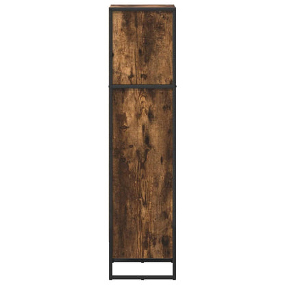 Knihovna 40 X 30 X 121 Cm Kompozitní Dřevo Kouřový Dub