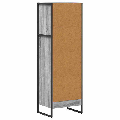 Knihovna 40 X 30 X 121 Cm Kompozitní Dřevo Šedá Sonoma