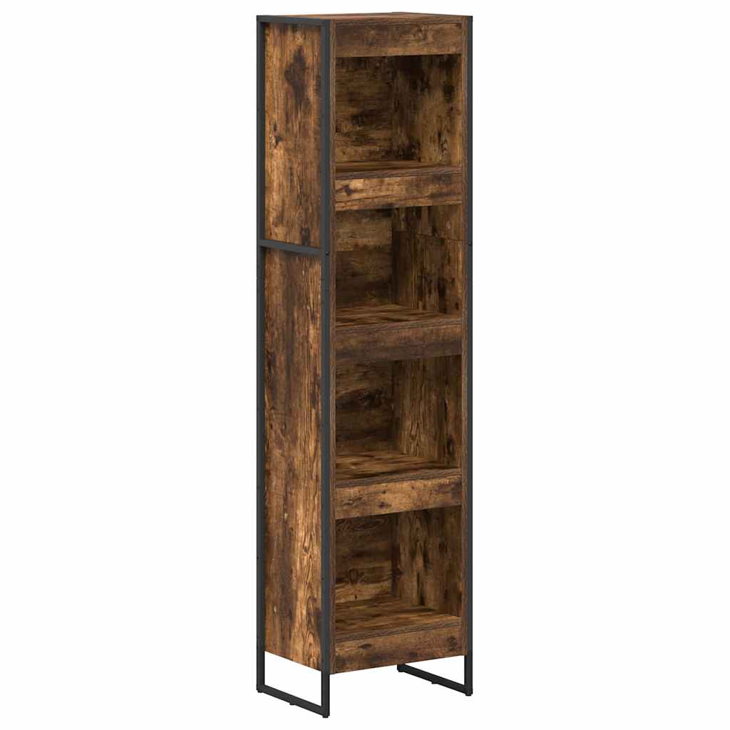 Knihovna 40 X 30 X 155 Cm Kompozitní Dřevo Kouřový Dub