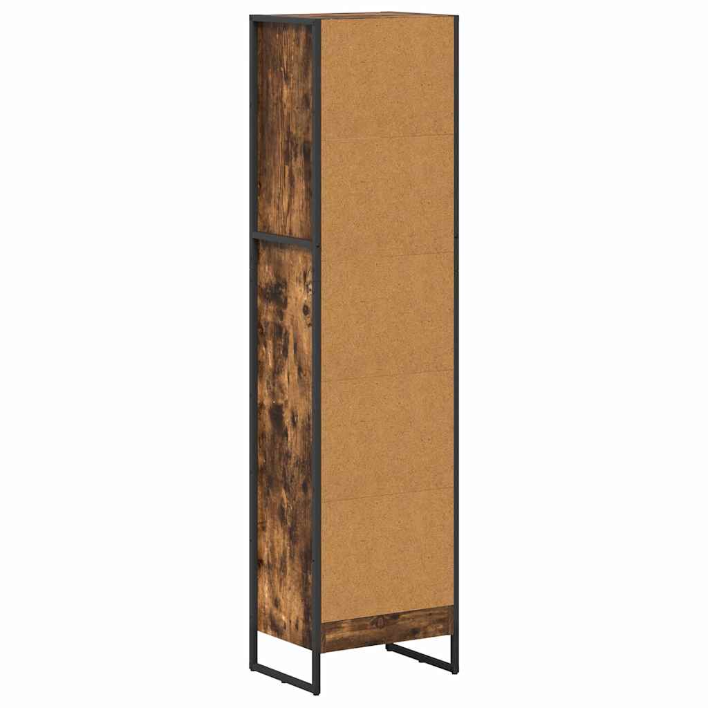 Knihovna 40 X 30 X 155 Cm Kompozitní Dřevo Kouřový Dub
