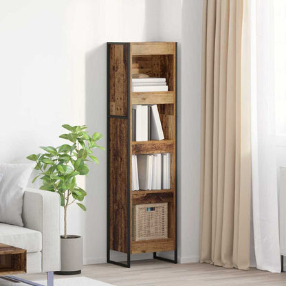 Knihovna 40 X 30 X 155 Cm Kompozitní Dřevo Staré Dřevo