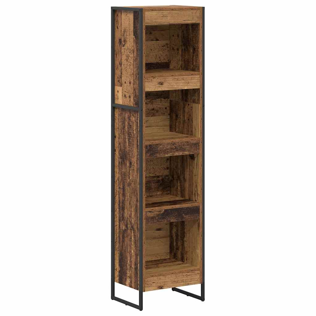Knihovna 40 X 30 X 155 Cm Kompozitní Dřevo Staré Dřevo