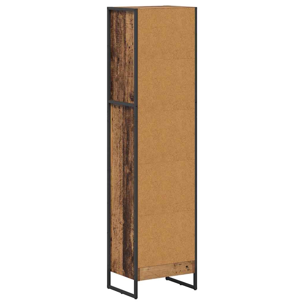 Knihovna 40 X 30 X 155 Cm Kompozitní Dřevo Staré Dřevo
