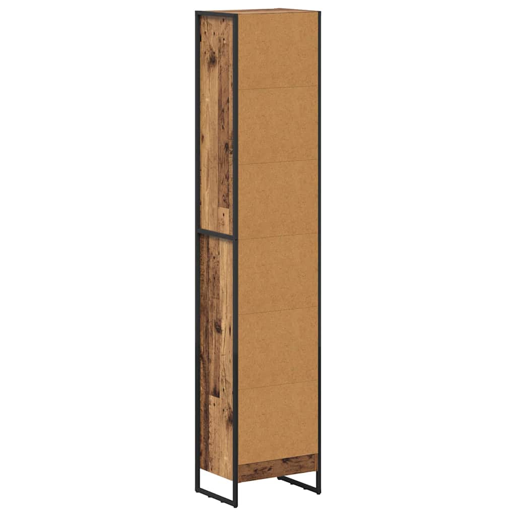 Knihovna 40 X 30 X 189,5 Cm Kompozitní Dřevo Staré Dřevo