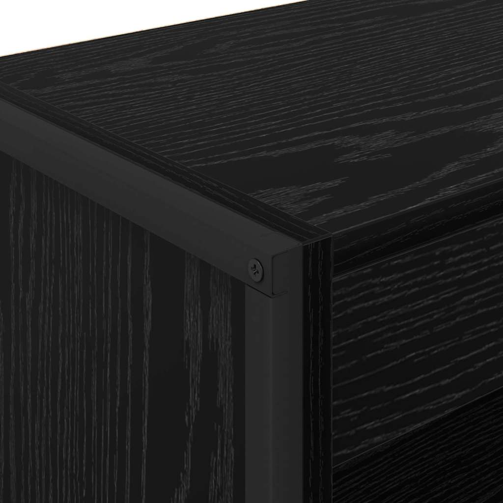 Knihovna 60 X 30 X 86,5 Cm Kompozitní Dřevo Černý Dub