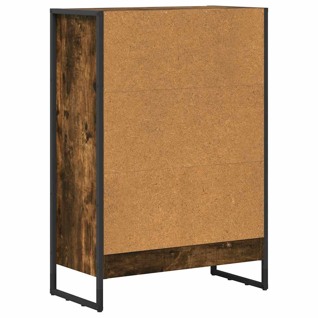 Knihovna 60 X 30 X 86,5 Cm Kompozitní Dřevo Kouřový Dub