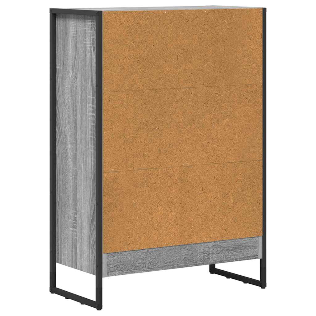 Knihovna 60 X 30 X 86,5 Cm Kompozitní Dřevo Šedá Sonoma
