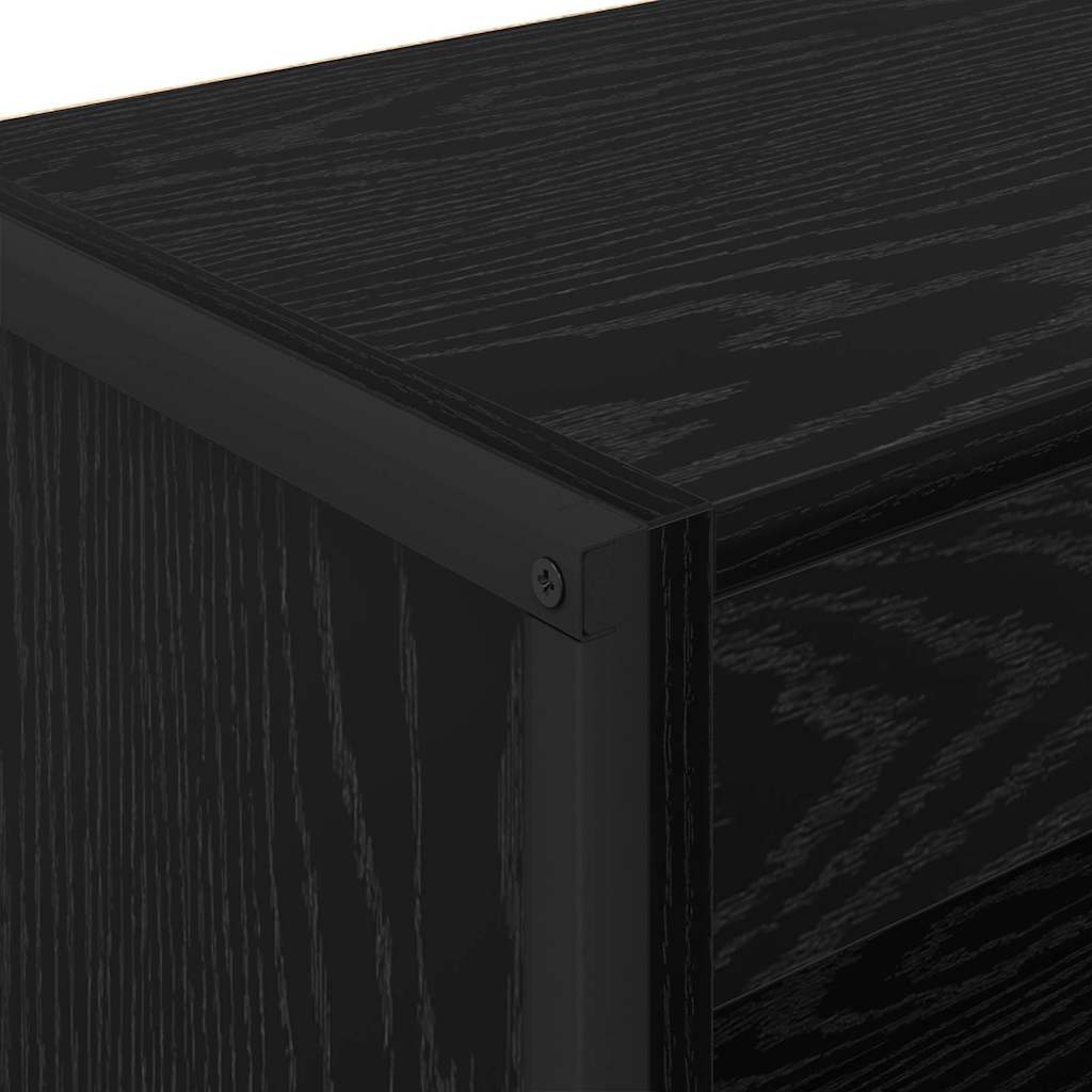 Knihovna 60 X 30 X 121 Cm Kompozitní Dřevo Černý Dub