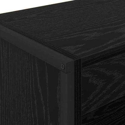 Knihovna 60 X 30 X 121 Cm Kompozitní Dřevo Černý Dub