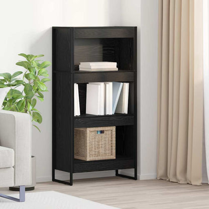 Knihovna 60 X 30 X 121 Cm Kompozitní Dřevo Černý Dub
