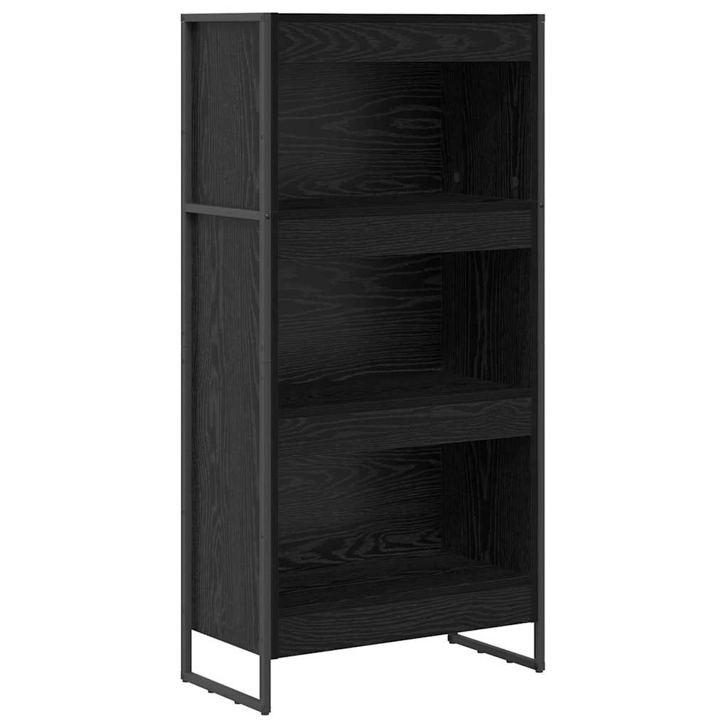 Knihovna 60 X 30 X 121 Cm Kompozitní Dřevo Černý Dub