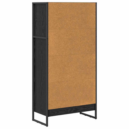 Knihovna 60 X 30 X 121 Cm Kompozitní Dřevo Černý Dub