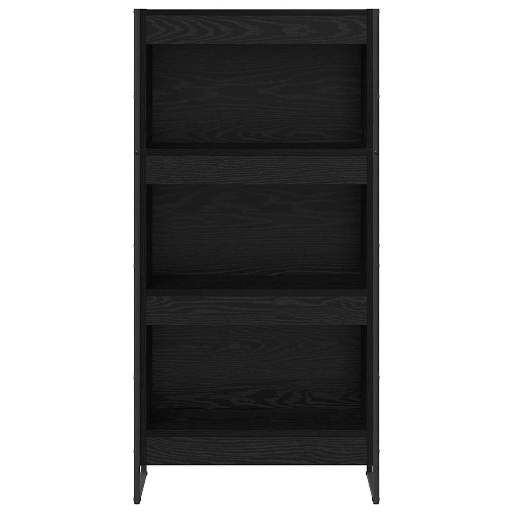 Knihovna 60 X 30 X 121 Cm Kompozitní Dřevo Černý Dub