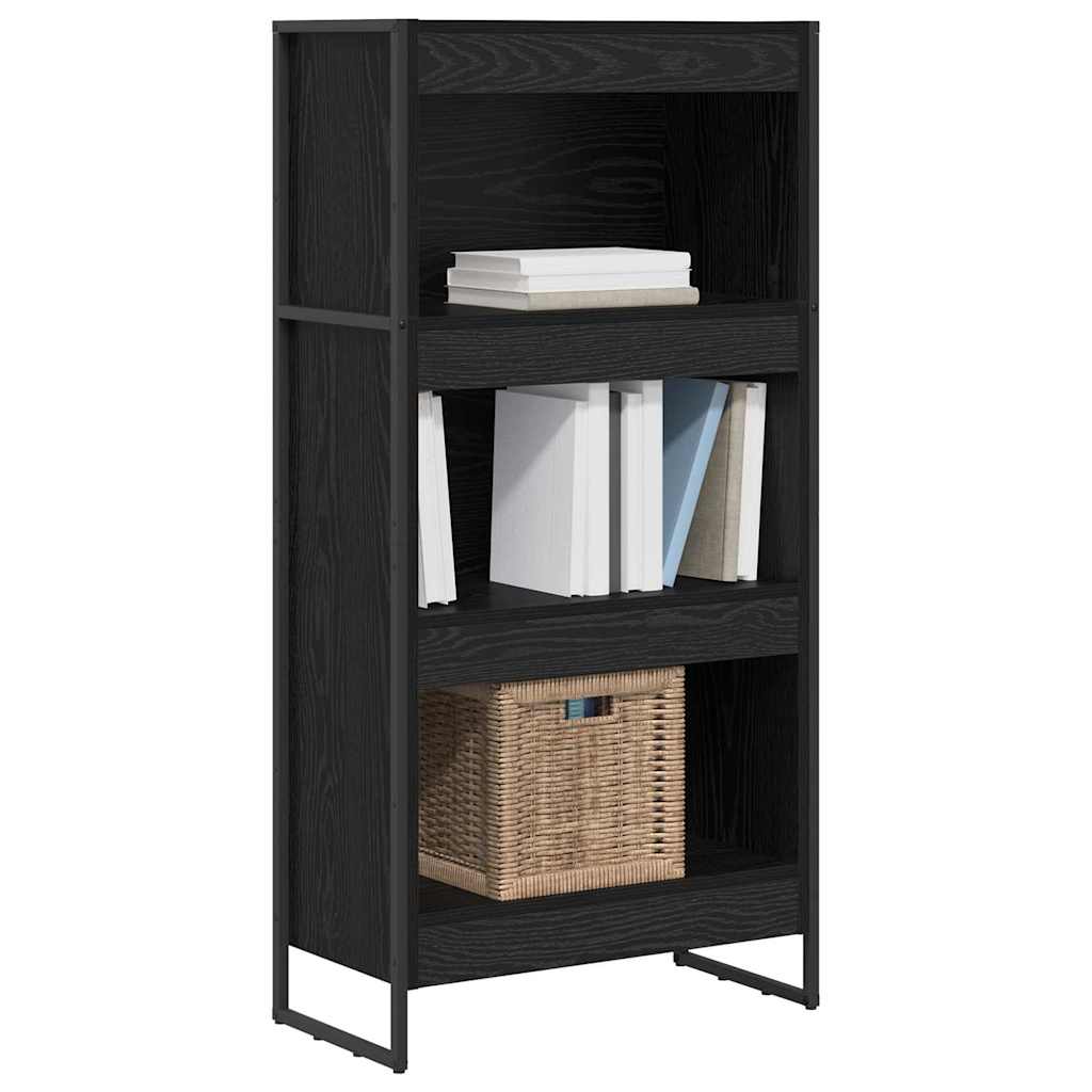 Knihovna 60 X 30 X 121 Cm Kompozitní Dřevo Černý Dub